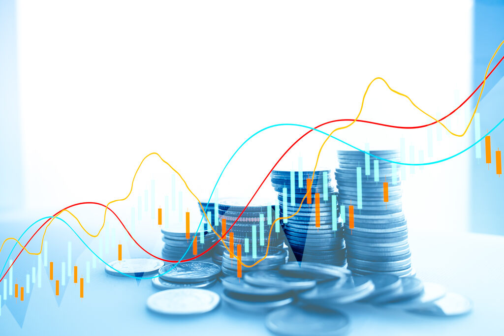 gráficos ilustrativos representando a inflação alta